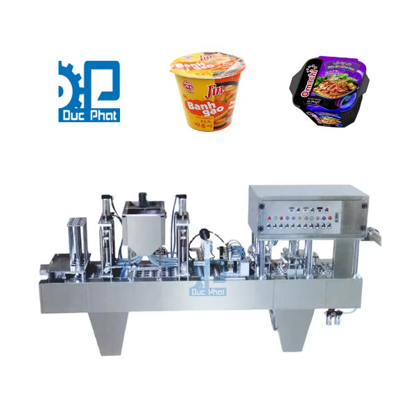 Máy đóng gói lẩu tự sôi dạng cốc, ly Máy đóng gói lẩu tự sôi dạng cốc, ly