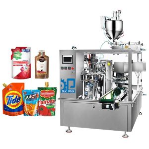 Máy đóng gói nước giặt, nước xả vải dạng túi có vòi