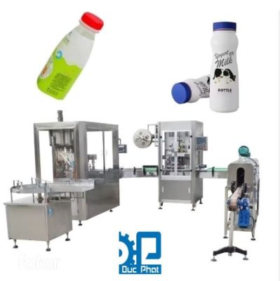 Máy đóng gói sữa chua dạng chai nắp vặn Máy đóng gói sữa chua dạng chai nắp vặn
