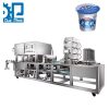 Máy đóng gói sữa chua dạng hộp miệng hàn seal nhôm