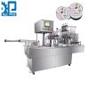 Máy đóng gói sữa chua dạng hộp đóng nắp nhựa