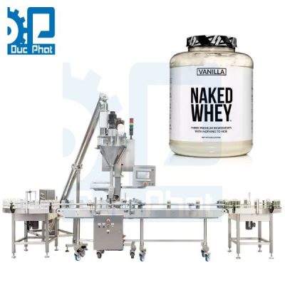 Máy đóng gói thực phẩm chức năng bột dạng chai