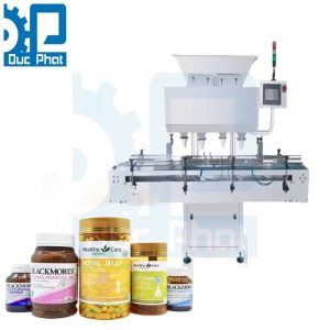 Máy đóng gói thực phẩm chức năng viên uống dạng lọ