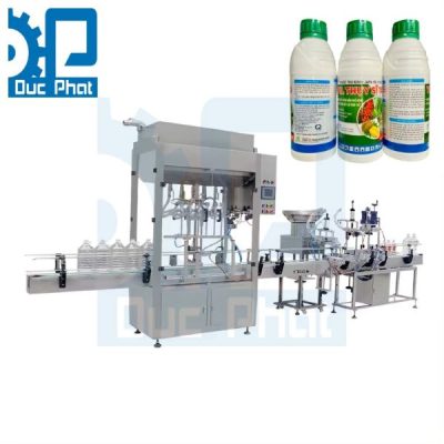 Máy đóng gói thuốc bảo vệ thực vật dạng nước đóng chai Máy đóng gói thuốc bảo vệ thực vật dạng nước đóng chai