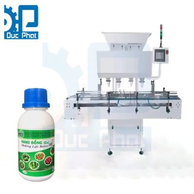 Máy đóng gói thuốc bảo vệ thực vật dạng viên đóng chai